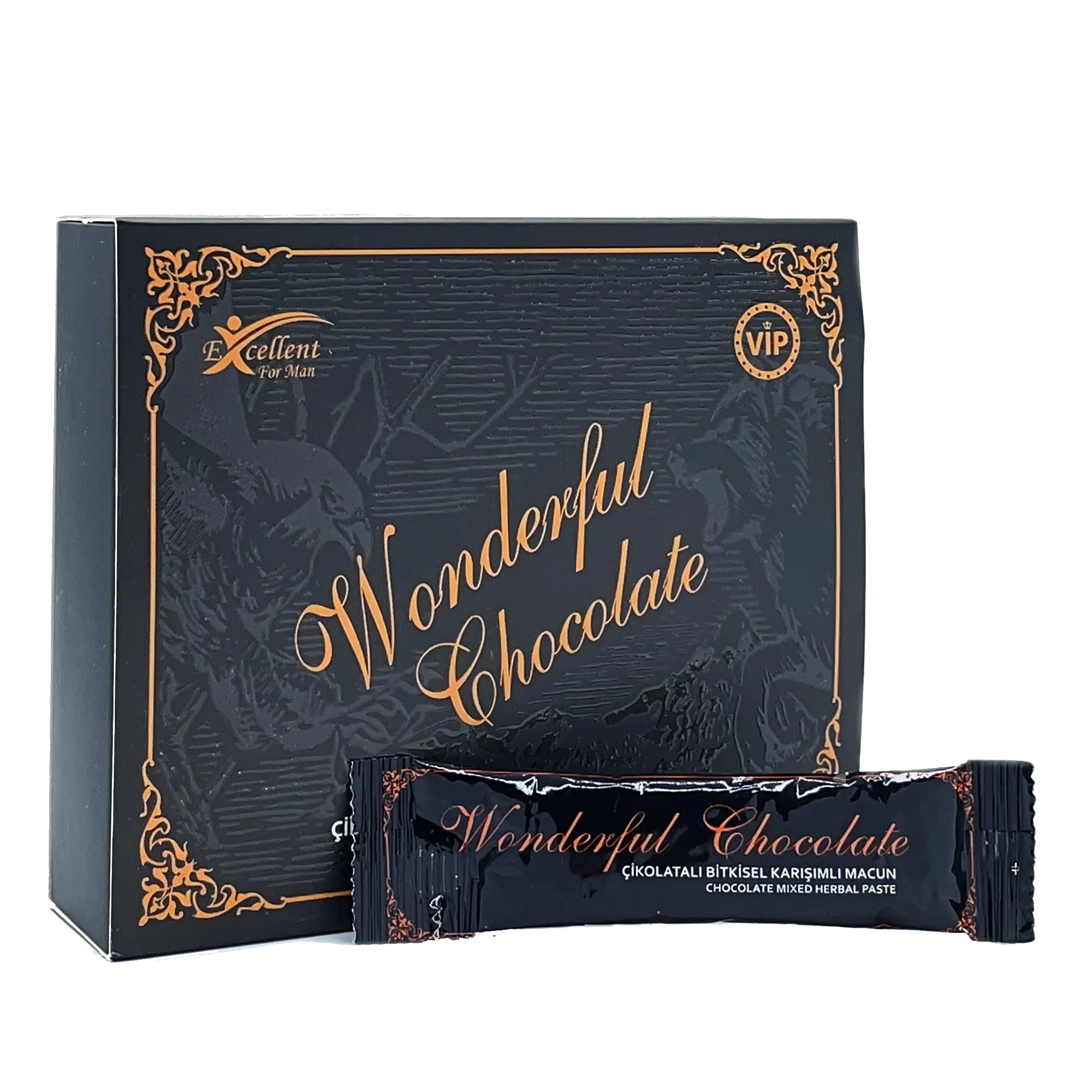 Wonderful Chocolate Natural Aphrodisiac, 12 Sachets × 15 g - Sachet